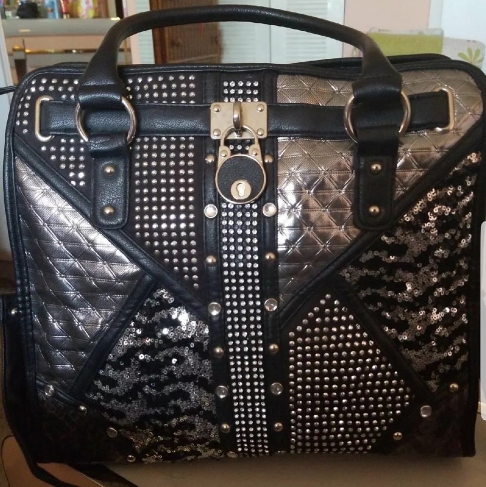 Black glam purse